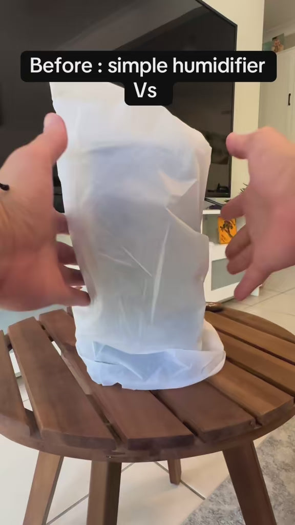 Load video: Humidifier, cool mist humidifier, warm mist humidifier, bonfire humidifier